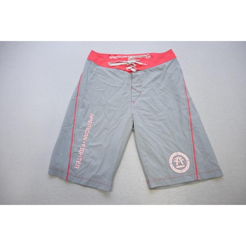 American Fighter Fight Board Gym‎ Shorts MMA Gray Athletic Mens Size 30